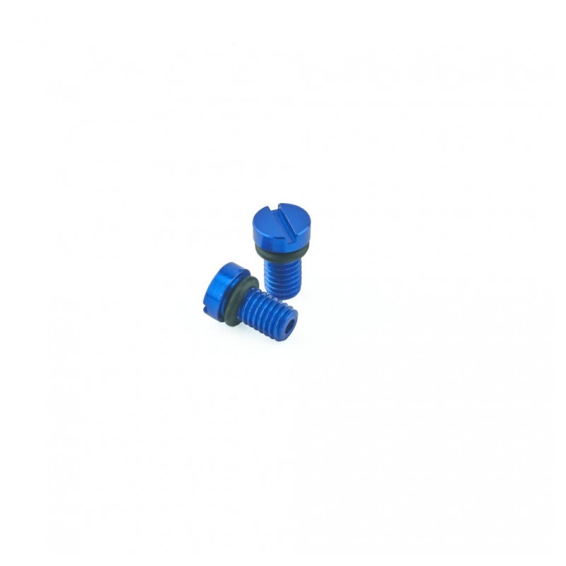 FF AIR BLEED SCREW K-TECH KYB(SHOWA modrá (pár)