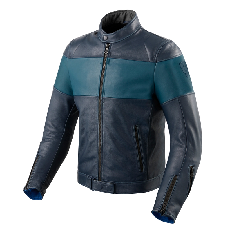 Revit Nova Vintage Blaue Motorradjacke