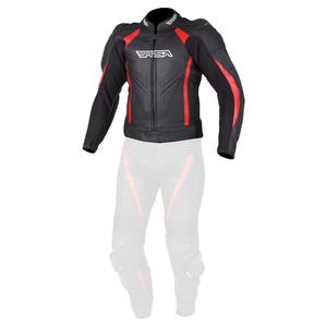 Herren Motorradjacke RSA Imola schwarz-rot Ausverkauf