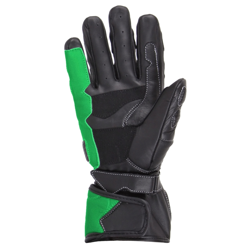 Motorradhandschuhe Tschul 212 schwarz-grün Ausverkauf
