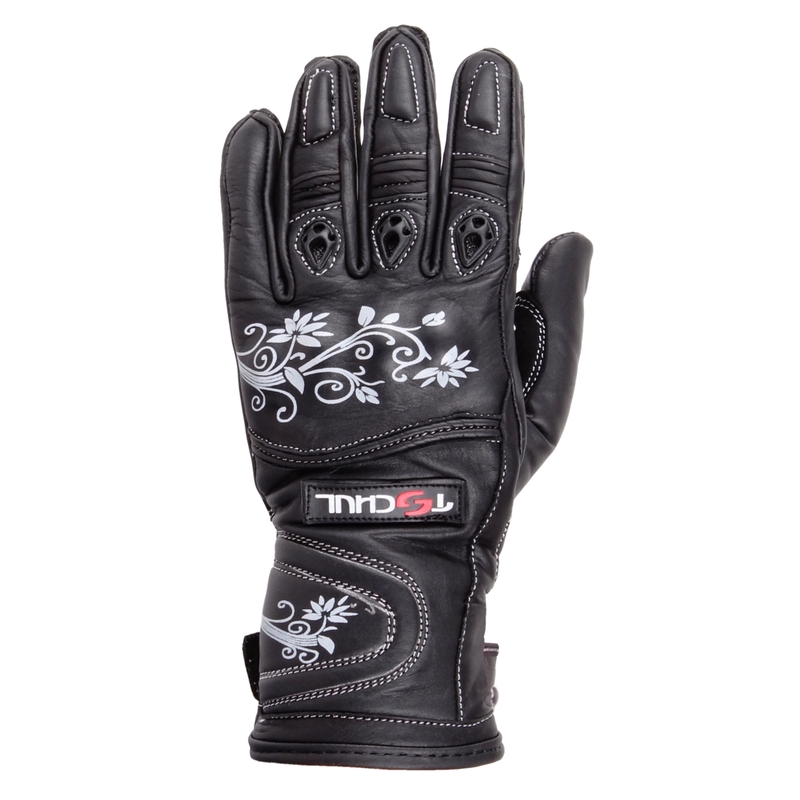 Damen Motorradhandschuhe Tschul 301 schwarz Ausverkauf