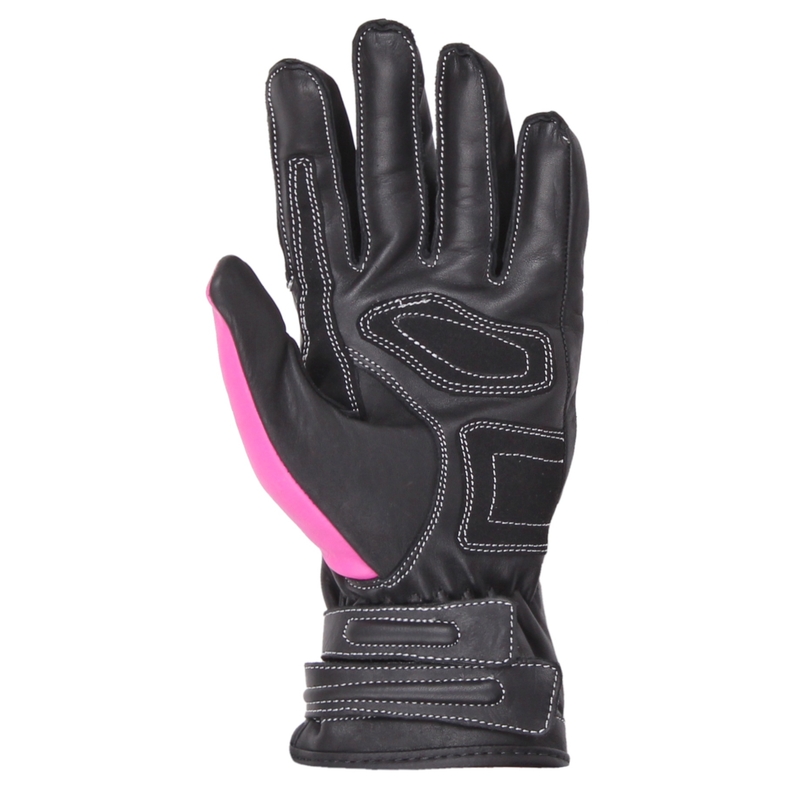 Damen Motorradhandschuhe Tschul 301 Schwarz und Rosa Ausverkauf