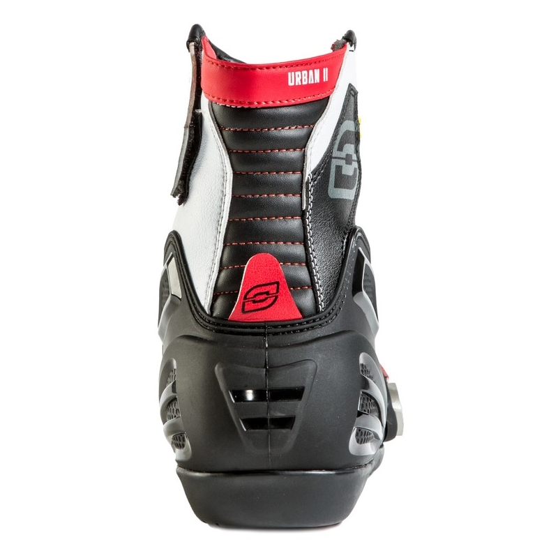 Ozone Urban II CE schwarz-weiss-rot Motorradstiefel