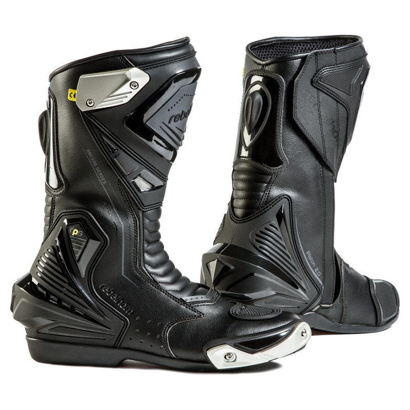 Motorradstiefel Rebelhorn Piston II CE schwarz