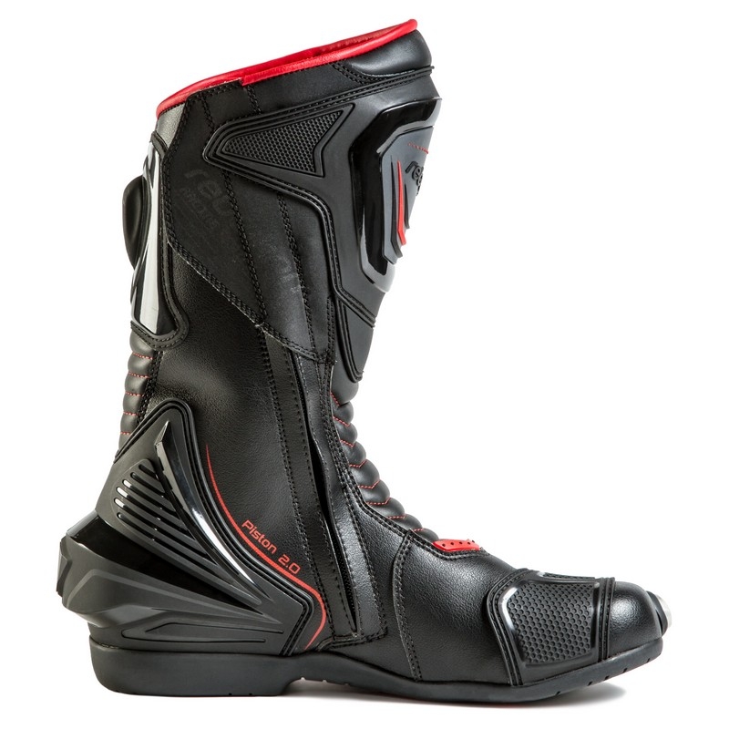Rebelhorn Piston II CE schwarz-fluo rot Motorradstiefel Ausverkauf