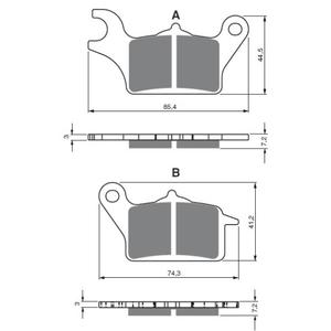 Bremsbeläge GOLDFREN 387 AD  STREET
