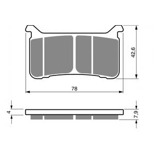 Bremsbeläge GOLDFREN 386 S33 STREET FRONT
