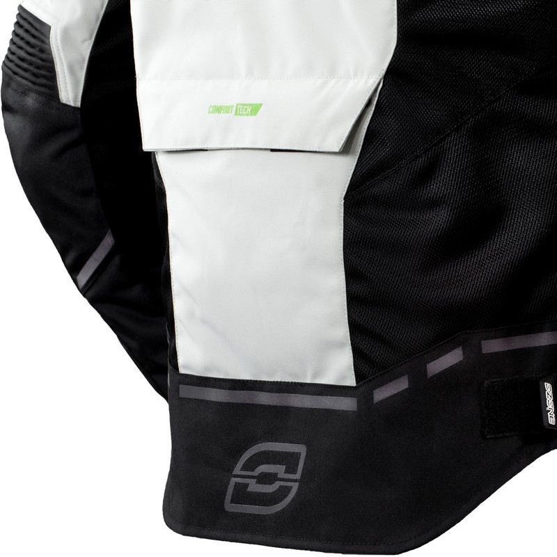 Moto-Jacke Ozone Jet II grau-schwarz Ausverkauf