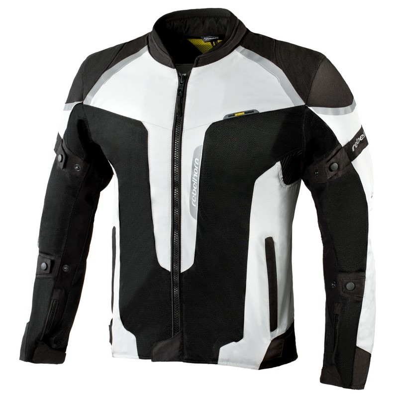 Motorradjacke Rebelhorn Hiflow III silber-schwarz