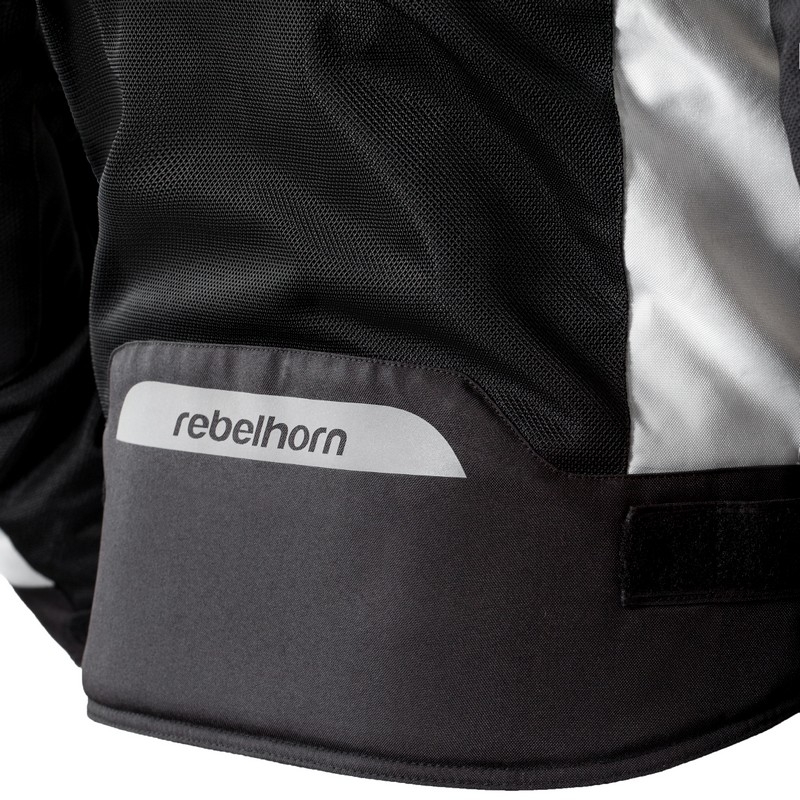 Motorradjacke Rebelhorn Hiflow III silber-schwarz