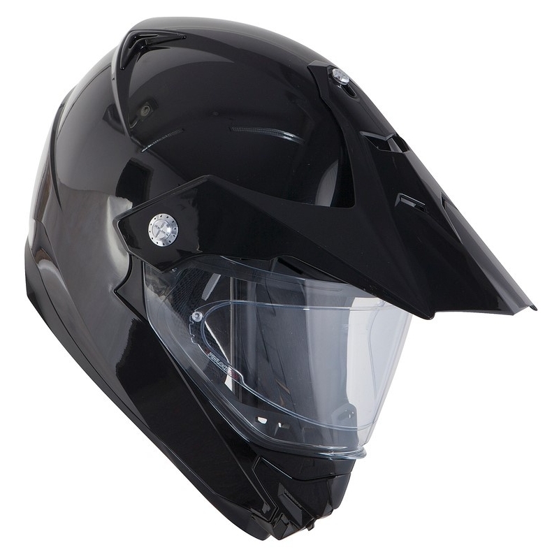 Endurohelm Ozone MXT-01 Pinlock Ready schwarz glänzend