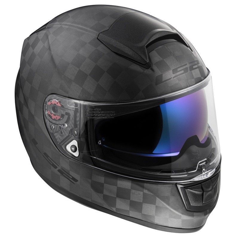 Motorradhelm LS2 FF397 Vector Solid Carbon Schwarz Matt Ausverkauf