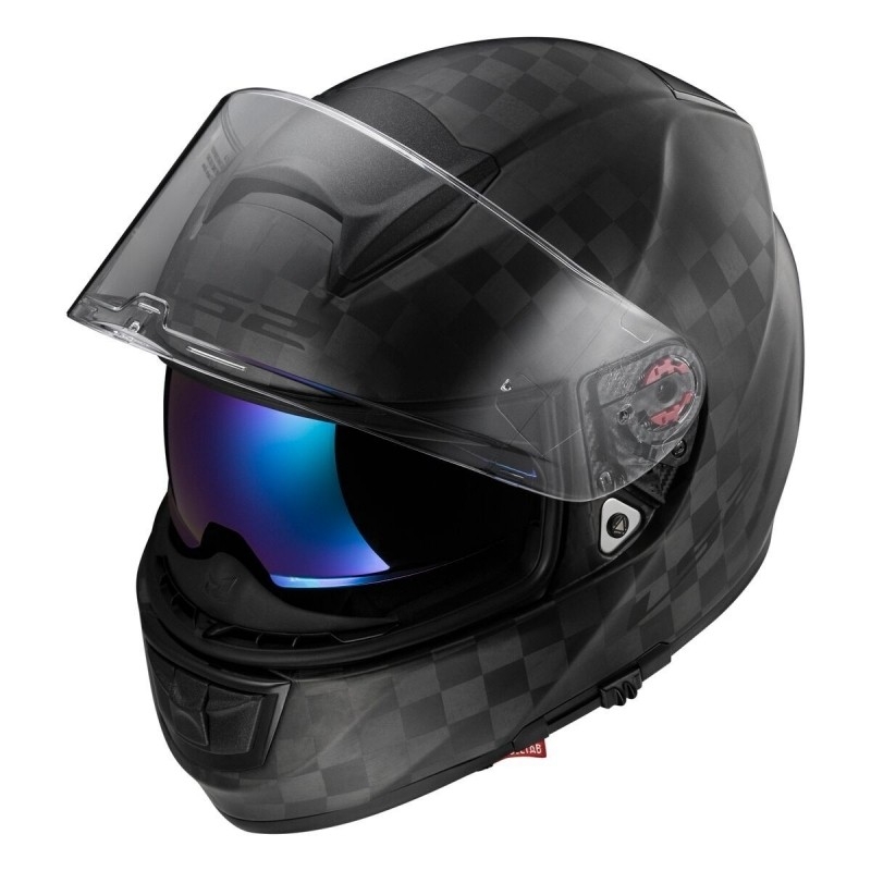 Motorradhelm LS2 FF397 Vector Solid Carbon Schwarz Matt Ausverkauf