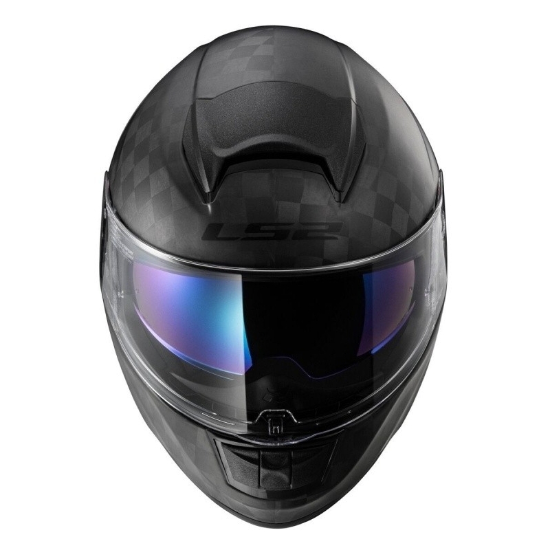 Motorradhelm LS2 FF397 Vector Solid Carbon Schwarz Matt Ausverkauf