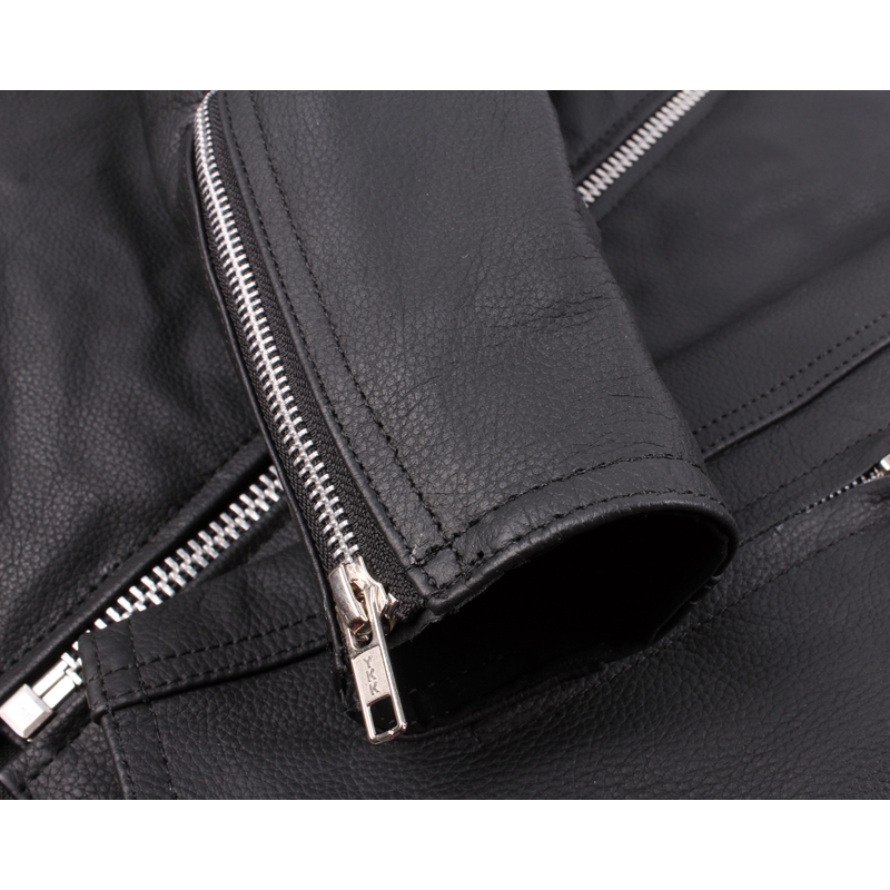 Street Racer Block schwarz-weiße Motorradjacke