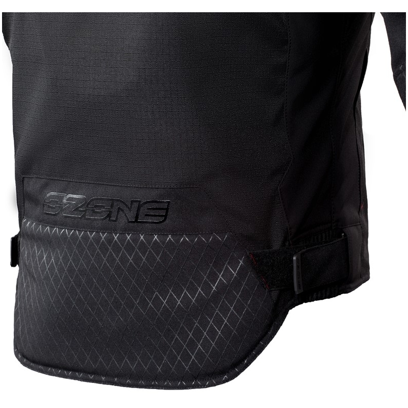 Ozone Edge Evo Schwarz Motorrad Jacke Ausverkauf
