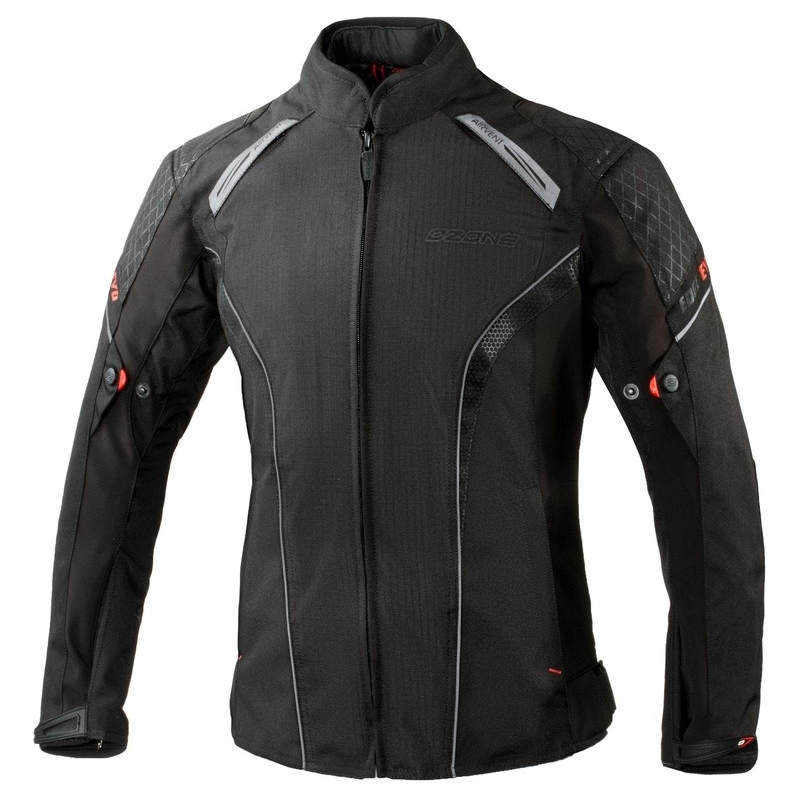 Ozone Edge Evo Lady Motorradjacke für Frauen - Schwarz