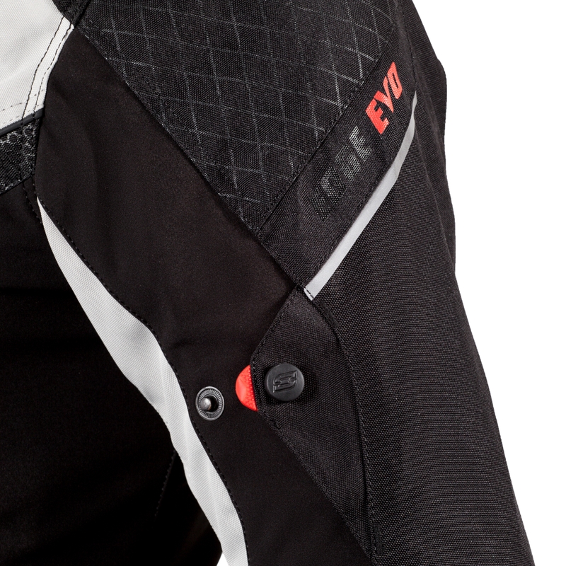 Ozone Edge Evo Schwarz-Grau Motorrad Jacke Ausverkauf