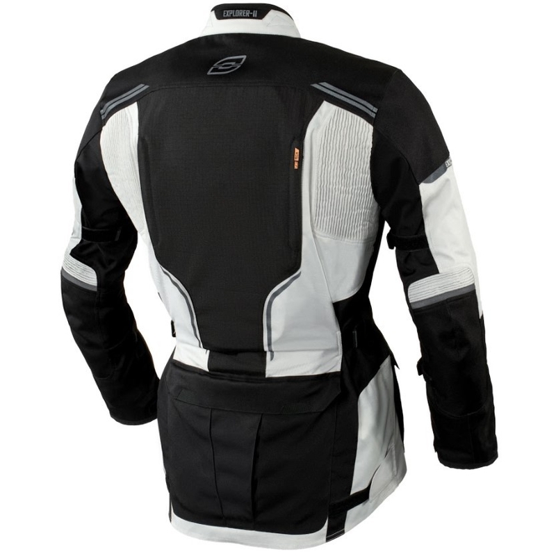 Ozone Explorer II Motorradjacke grau-schwarz