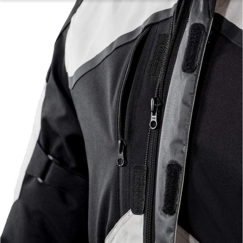 Ozone Explorer II Motorradjacke grau-schwarz