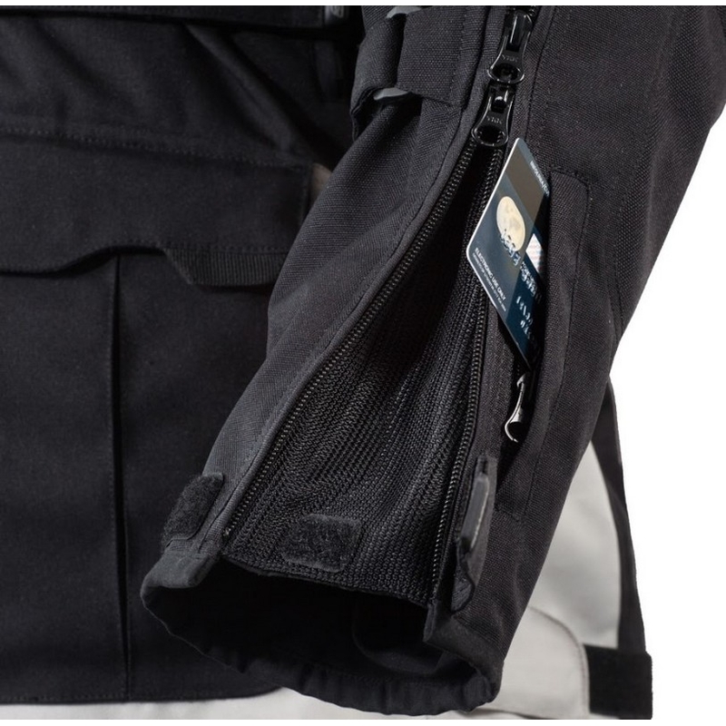 Ozone Explorer II Motorradjacke grau-schwarz