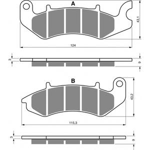 Bremsbeläge GOLDFREN 393 S3