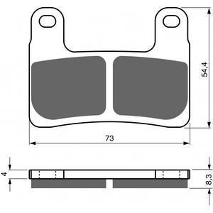 Bremsbeläge GOLDFREN 397 S33 STREET FRONT