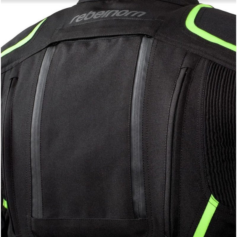 Moto Jacke Rebelhorn Hiker II schwarz-fluo gelb Ausverkauf