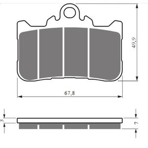 Bremsbeläge GOLDFREN 434 S33 STREET FRONT