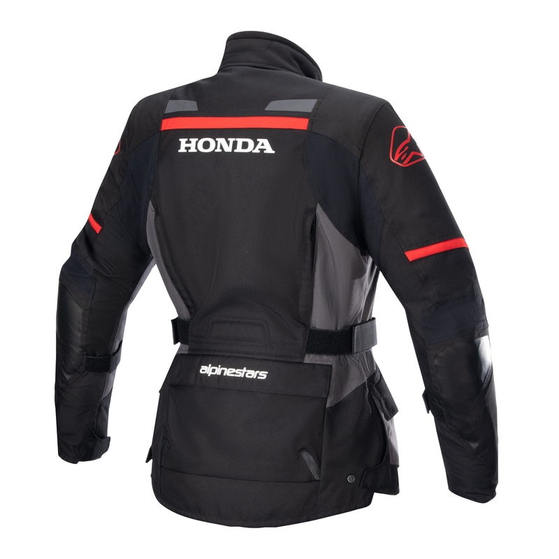 Alpinestars Stella Andes Drystar Honda Damen Motorradjacke schwarz-grau