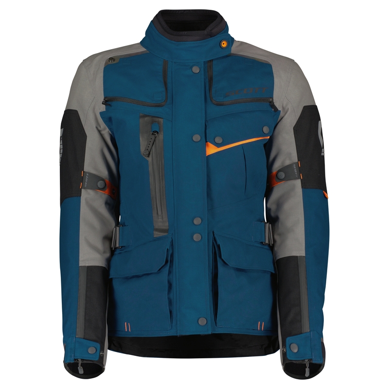 Damen Motorradjacke SCOTT VOYAGER DRYO blau-grau