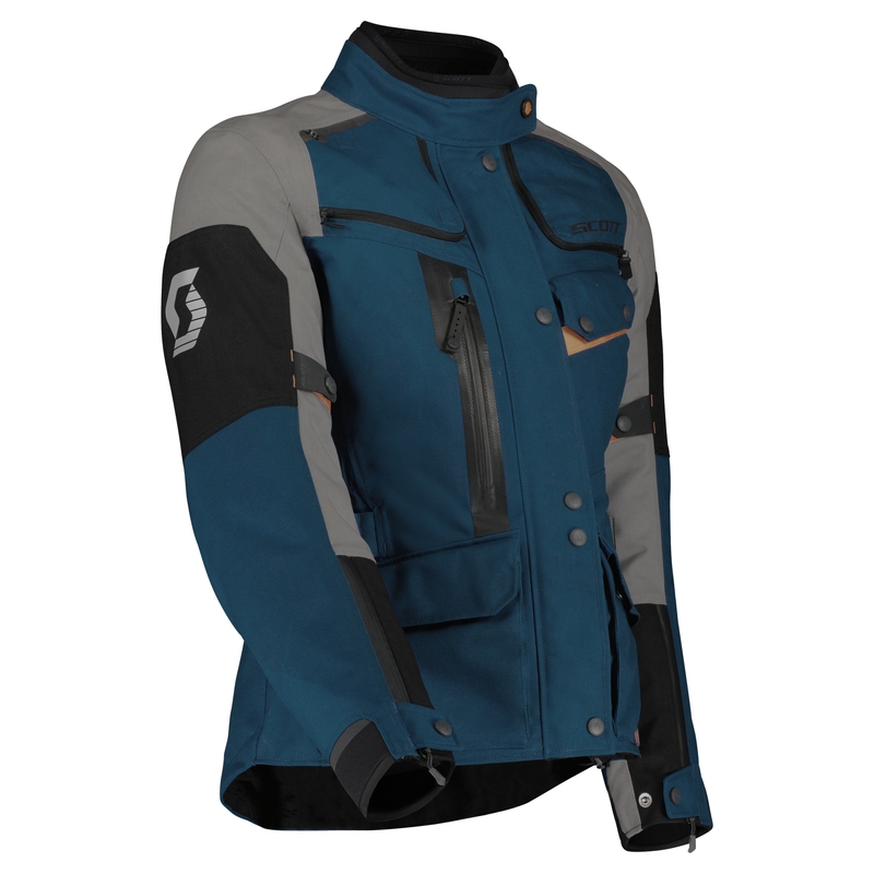 Damen Motorradjacke SCOTT VOYAGER DRYO blau-grau