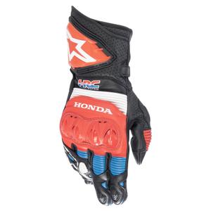 Motorradhandschuhe Alpinestars GP PRO R 3 Honda Kollektion 2024 schwarz-rot-fluo-blau-weiß