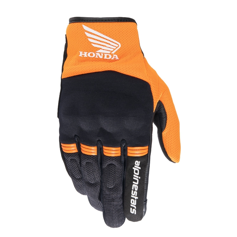Alpinestars Copper Honda Motorradhandschuhe schwarz-orange