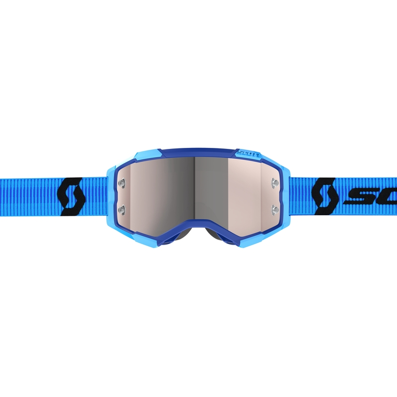 Motocrossbrille SCOTT Fury blau-schwarz chrom