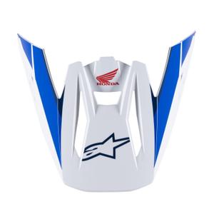 Helmvisier für Alpinestars S-M5 Honda 2024 Kollektion weiß-blau-rot