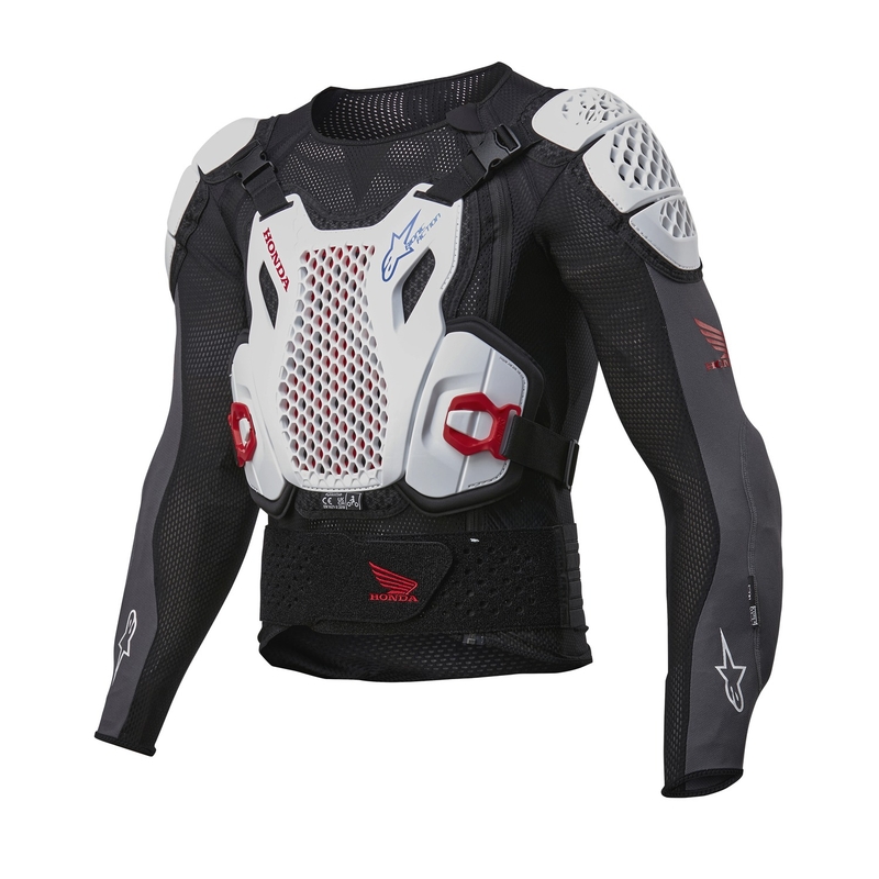 Alpinestars Bionic Plus 2 Honda Protektorenweste Kollektion weiß-blau-rot-schwarz