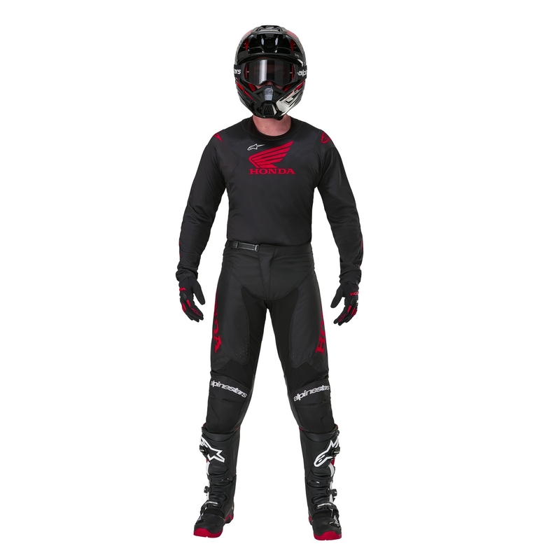 Motocross Jersey Alpinestars Racer Iconic Honda Collection Schwarz-Rot