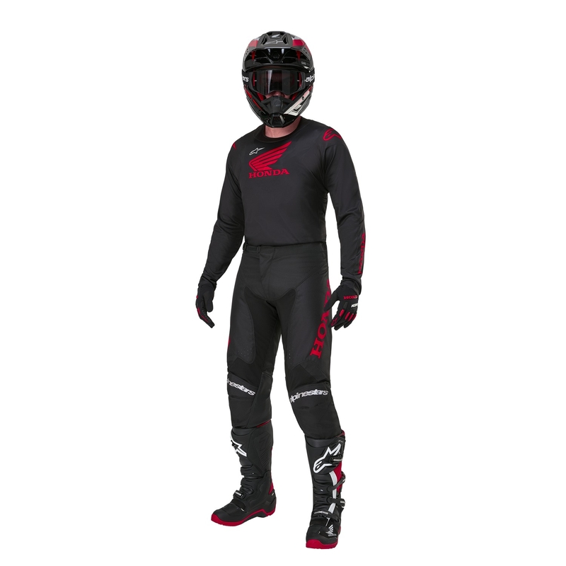 Motocross Jersey Alpinestars Racer Iconic Honda Collection Schwarz-Rot