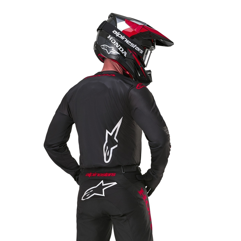 Motocross Jersey Alpinestars Racer Iconic Honda Collection Schwarz-Rot
