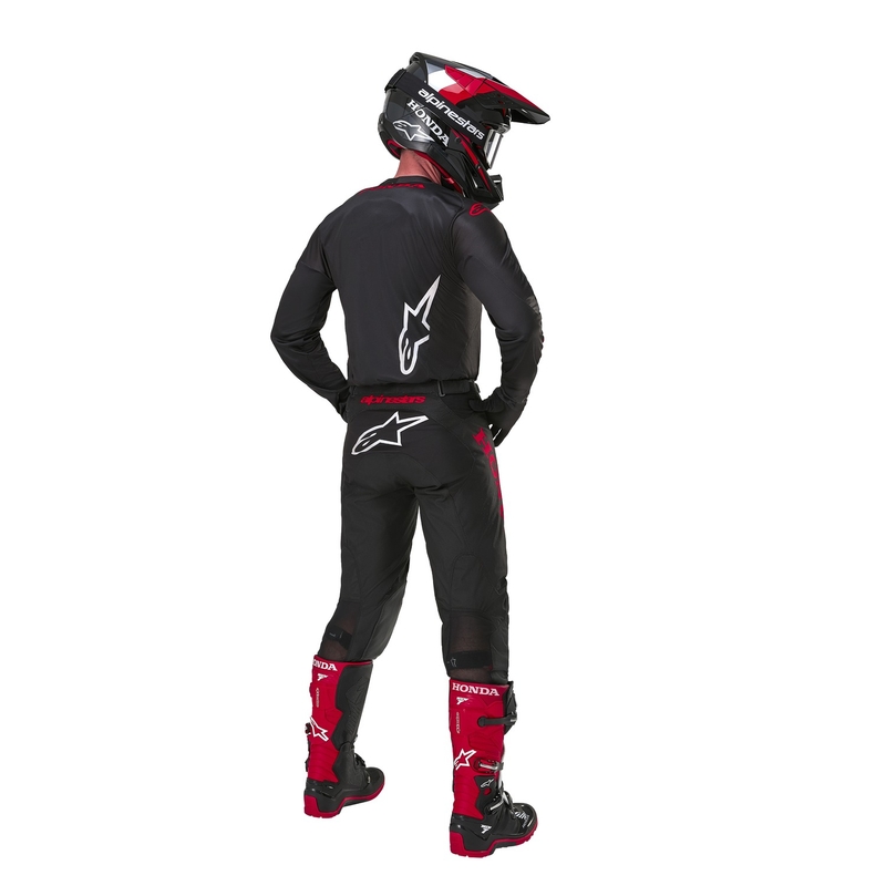 Motocross Jersey Alpinestars Racer Iconic Honda Collection Schwarz-Rot