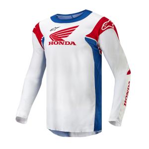 Motocross Trikot Alpinestars Racer Iconic Honda Kollektion 2024 weiß-blau-rot-schwarz