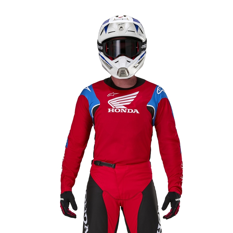Alpinestars Racer Iconic Honda Collection Motocross Jersey Rot-Schwarz-Blau-Weiß