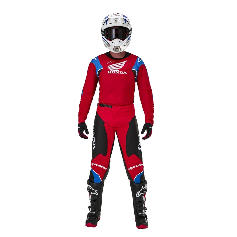 Alpinestars Racer Iconic Honda Collection Motocross Jersey Rot-Schwarz-Blau-Weiß