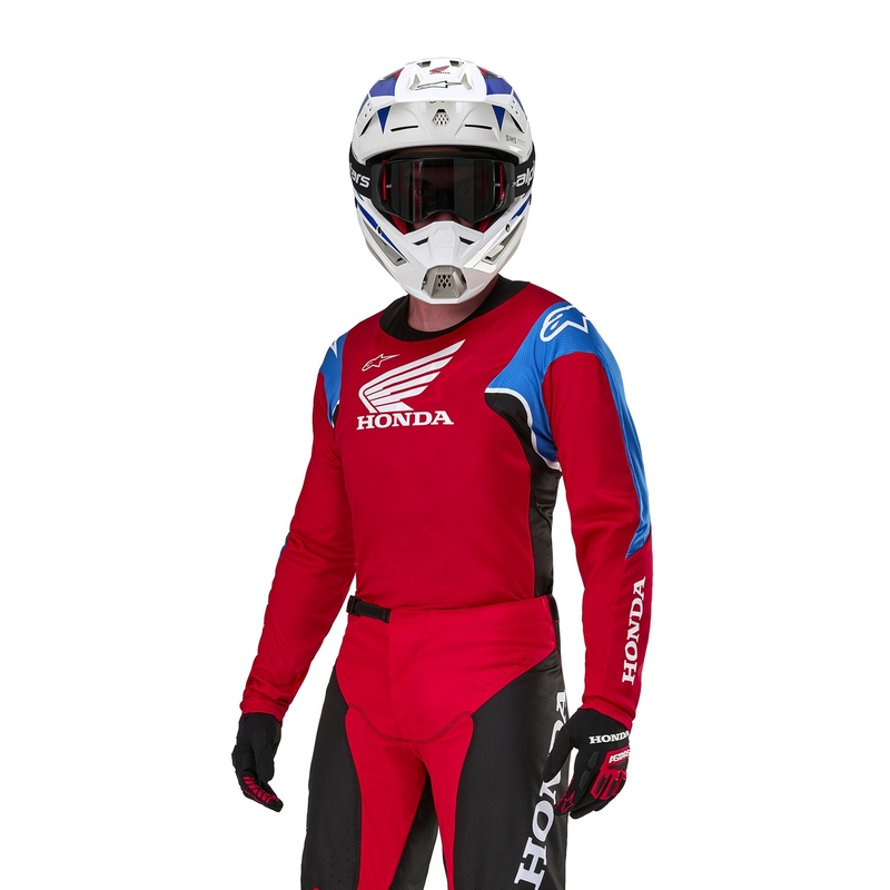 Alpinestars Racer Iconic Honda Collection Motocross Jersey Rot-Schwarz-Blau-Weiß