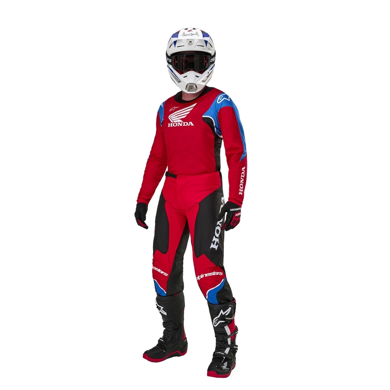 Alpinestars Racer Iconic Honda Collection Motocross Jersey Rot-Schwarz-Blau-Weiß