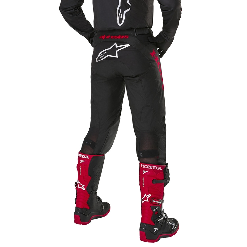 Motocrosshose Alpinestars Racer Iconic Honda Collection Schwarz-Rot