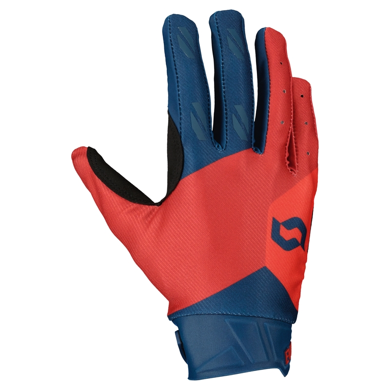 Motocross-Handschuhe SCOTT EVO TRACK blau-neon rot