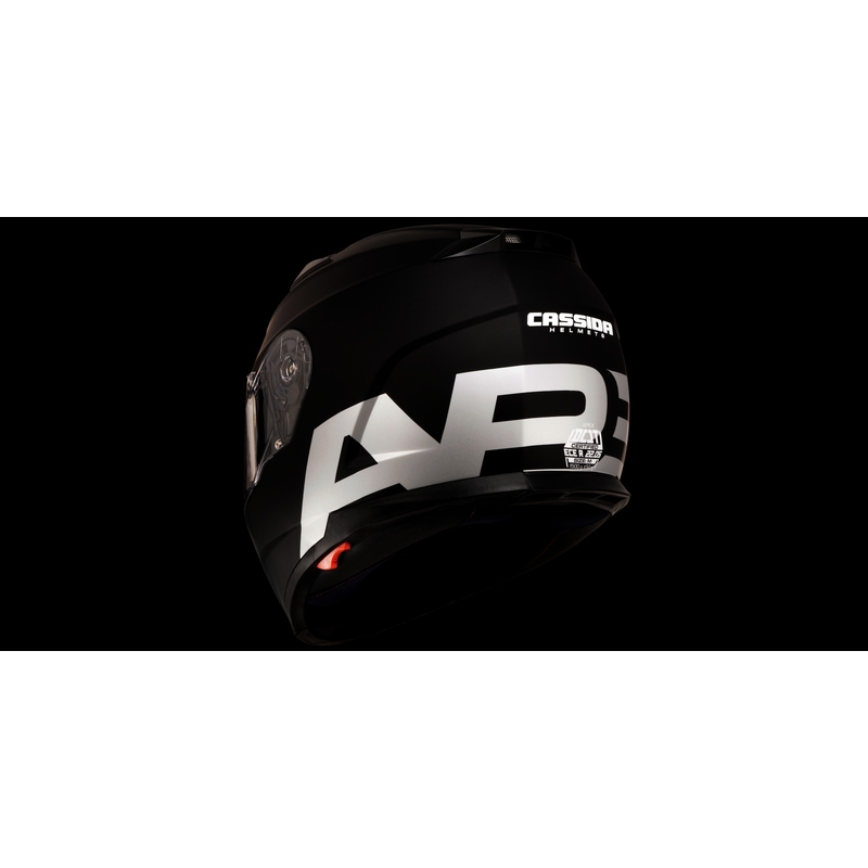 Cassida Apex Vision Motorradhelm schwarz matt reflektierend grau