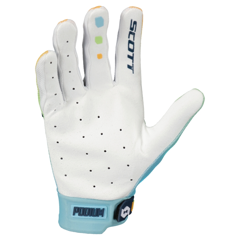 Motocross-Handschuhe SCOTT PODIUM PRO blau-orange